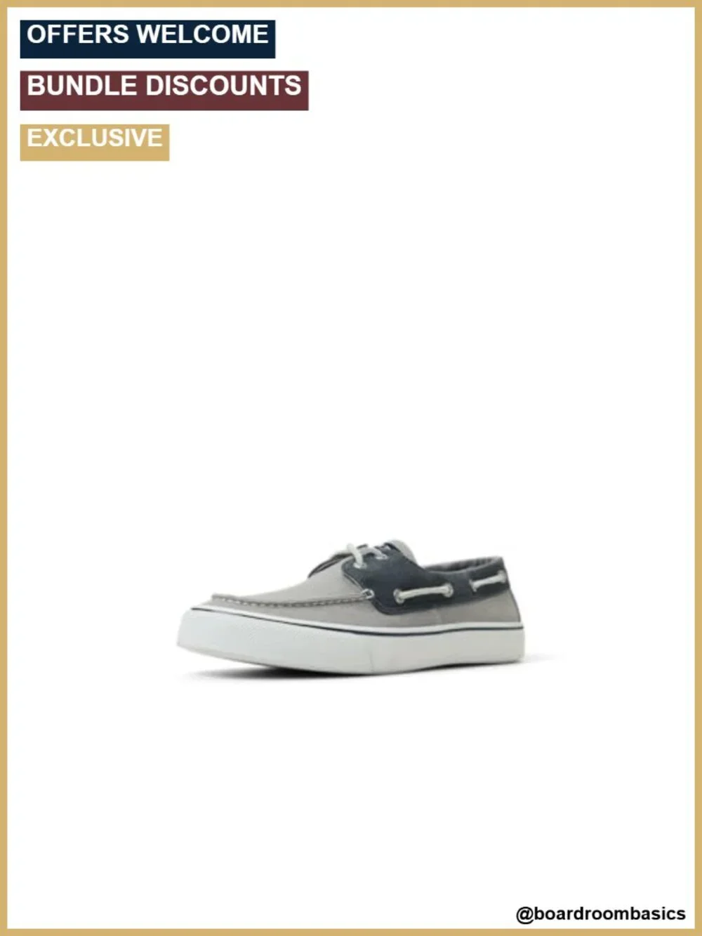Men's Bahama II Canvas Boat Shoe Sneaker Hybrid Lace-Up Wave-Siping Sole